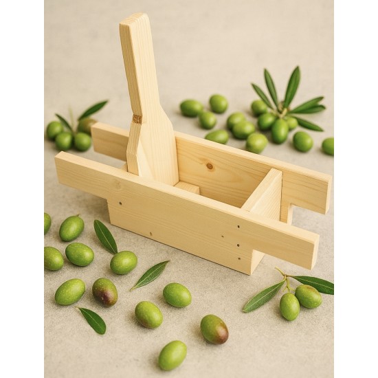 Schiaccia-olive in legno