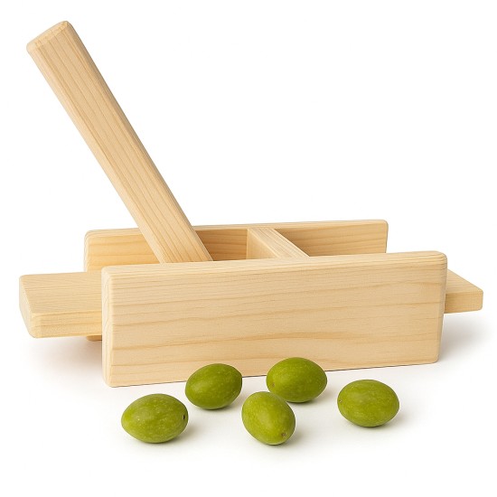 Schiaccia-olive in legno
