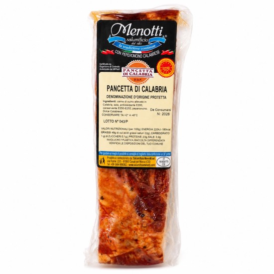 Pancetta calabrese Menotti Trancio sottovuoto